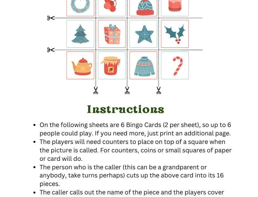 Elf Bingo