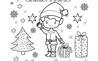 Elf Coloring Page