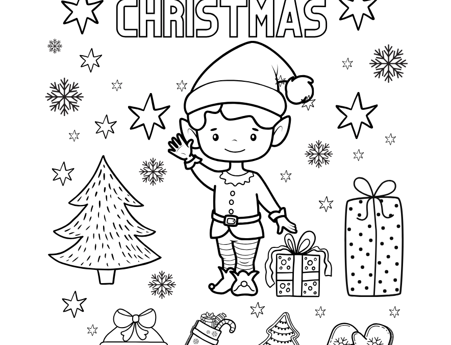 Elf Coloring Page