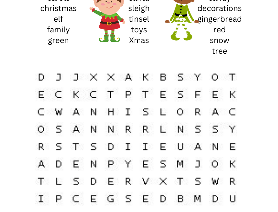 Elf Wordsearch