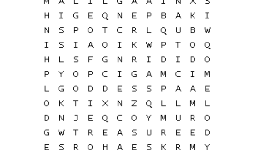 Mermaid Word Search