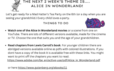 July Alice in Wonderland Newsletter