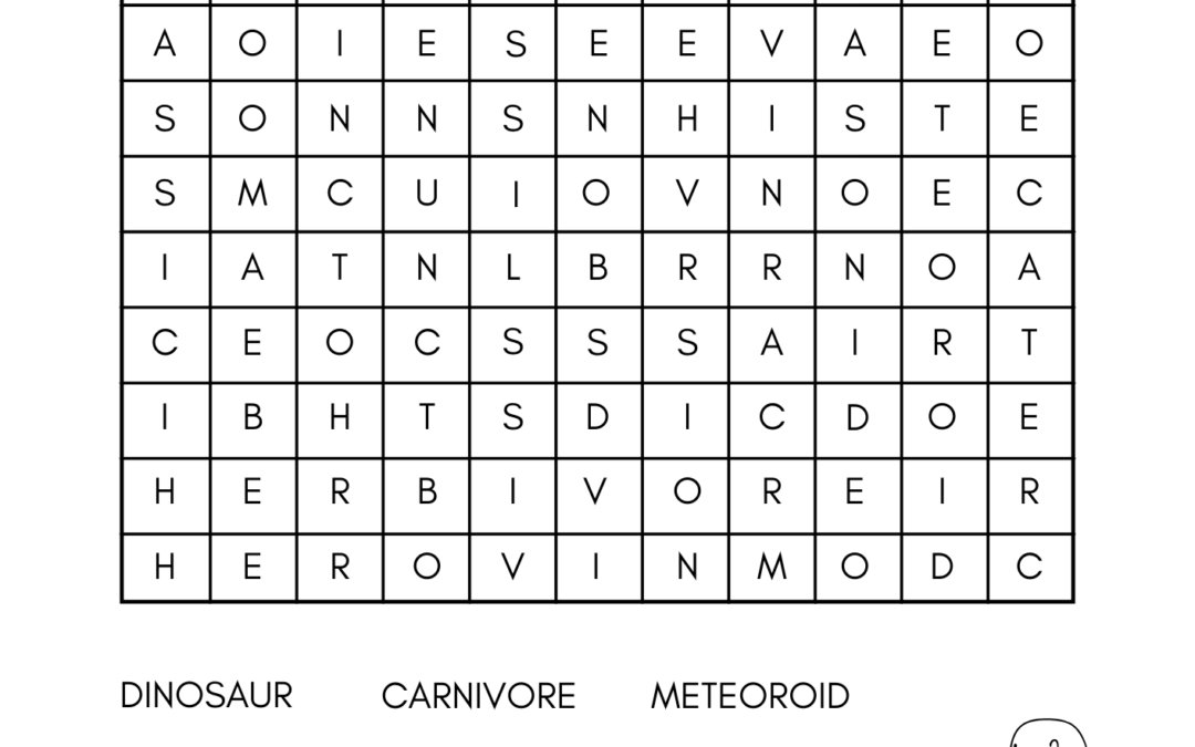 Dinosaur Word Searches