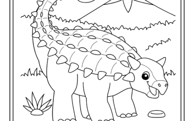 Dinosaur A to N Coloring Book